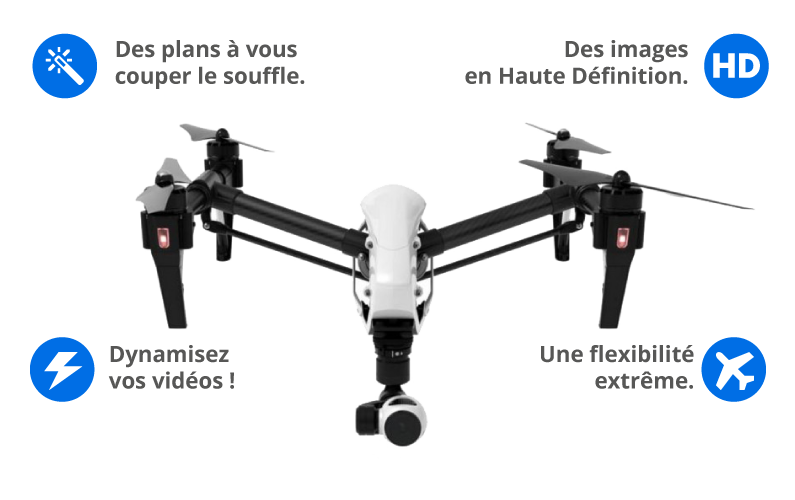 Pour des prises de vue aérienne par drone, l’agence de production audiovisuelle WRP Production vous propose des prestations qui s’adaptent parfaitement à vos besoins, grâce à des pilotes de drone.